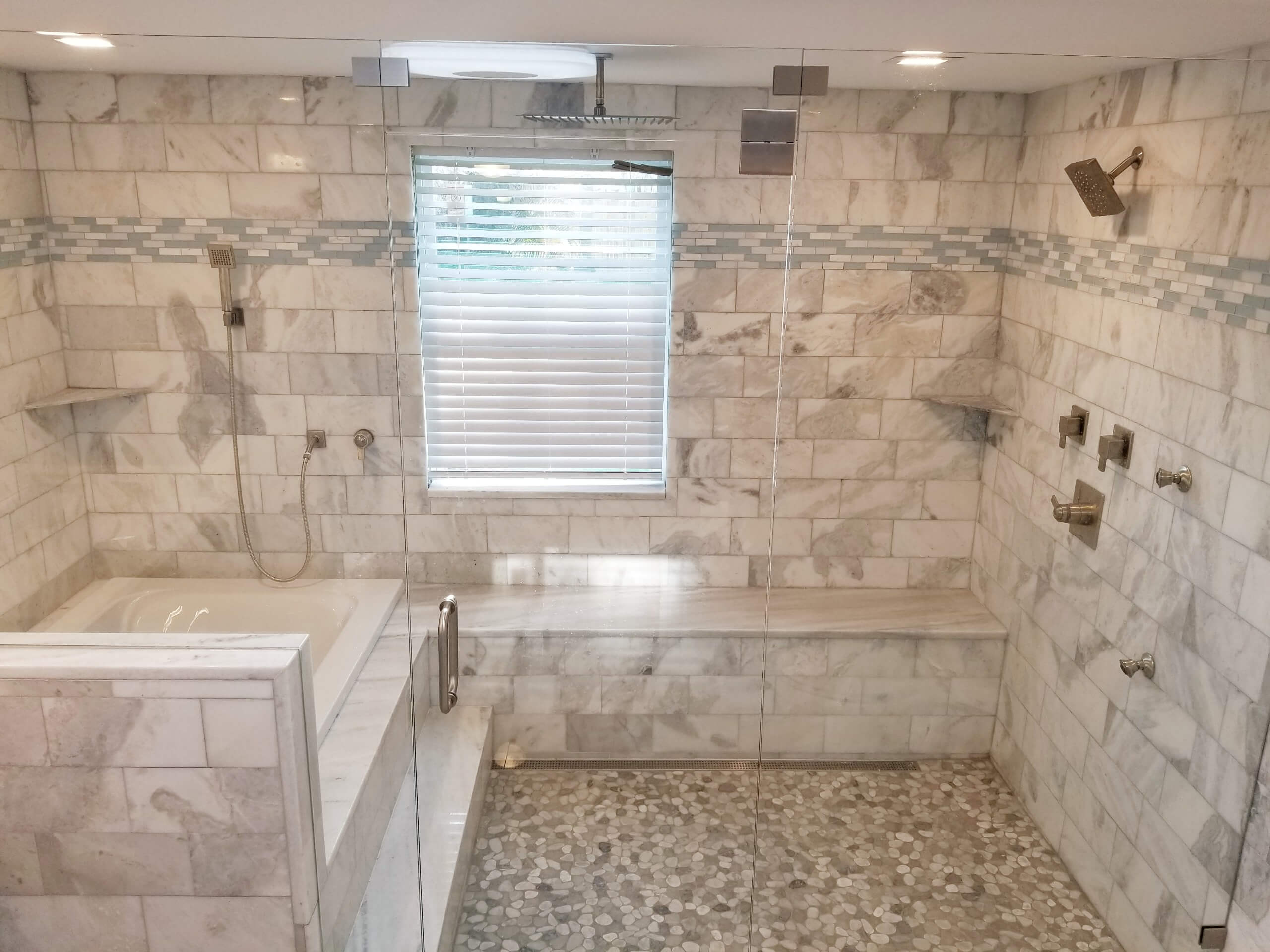 large master bath and shower remodel
