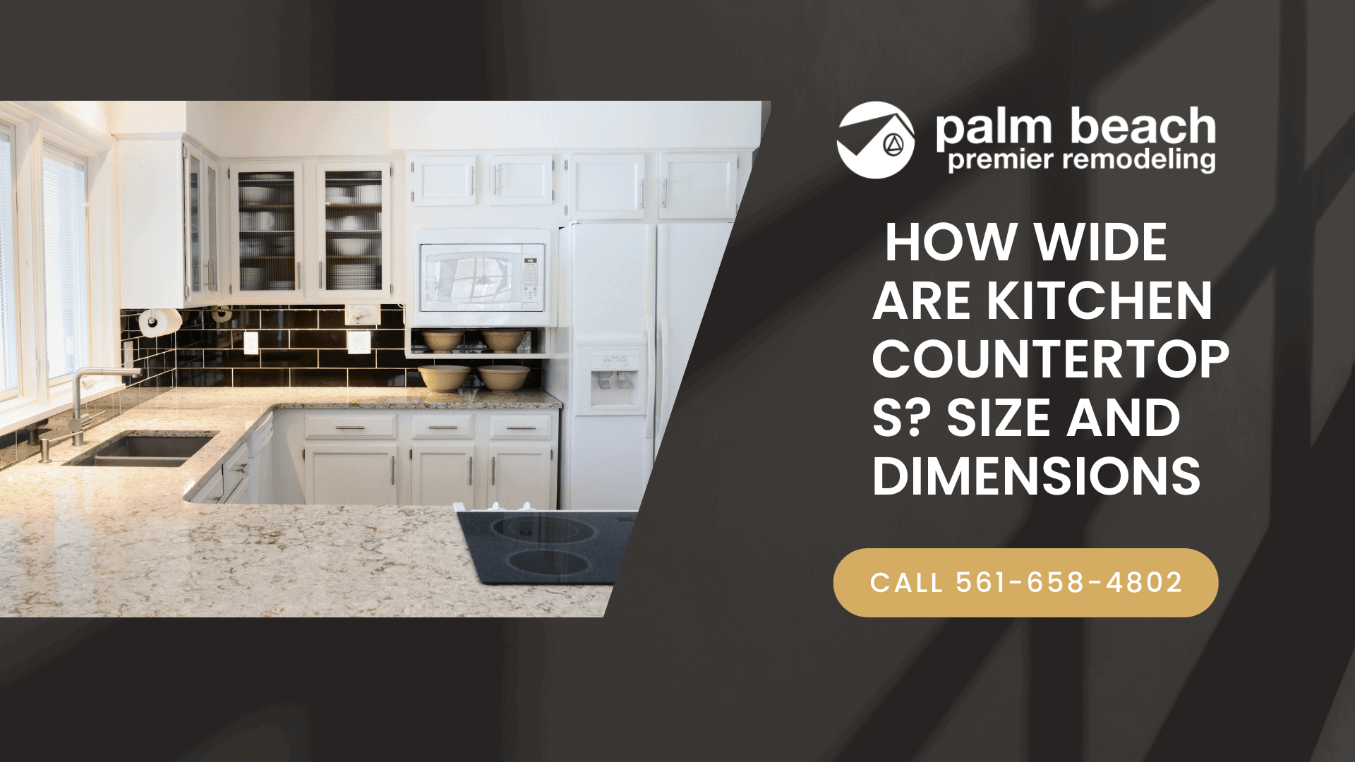 kitchen countertop width