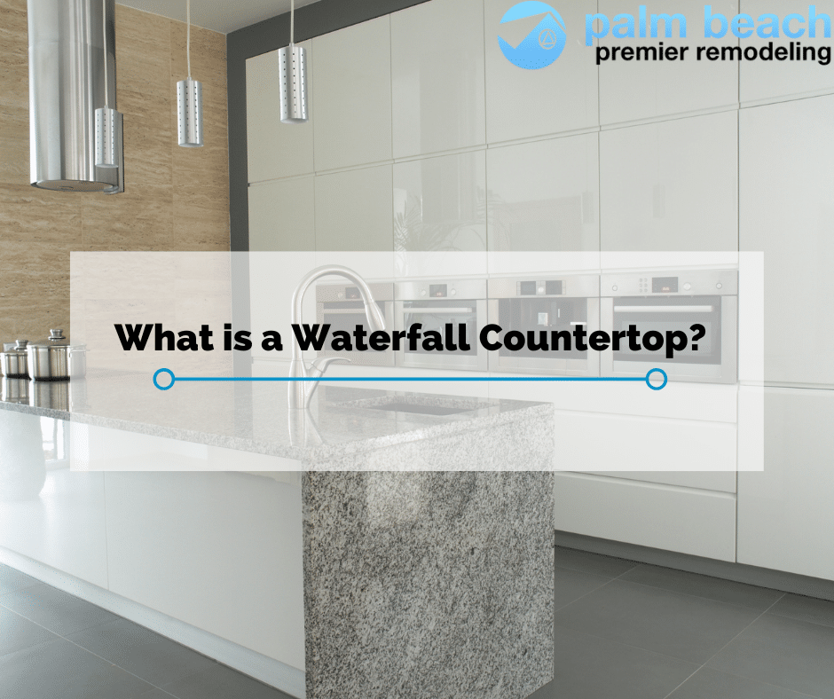 what is a waterfall countertop